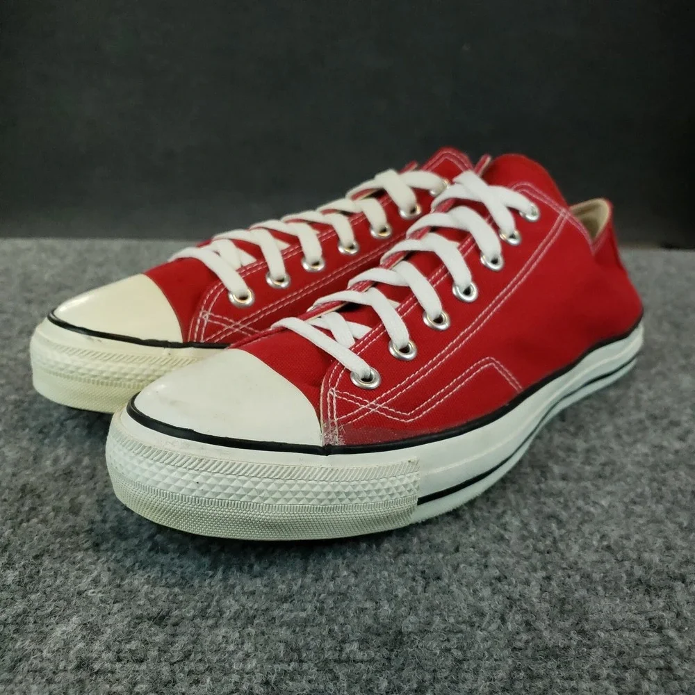 Vintage Converse Chuck Taylor Shoes Men Size 12 Red Sneakers Casual All Star Low